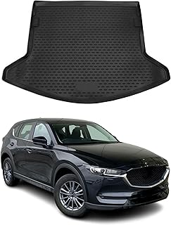 OMAC Kofferraummatte Kofferraumwanne kompatibel mit Mazda CX-5 2017-2025 Gummi TPE Schwarz