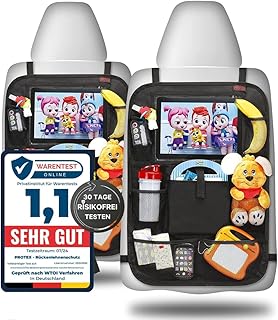 PROTEX© Rückenlehnenschutz Organizer [Testsieger 2025] 100 Tage risikofrei testen – Auto Rücks…