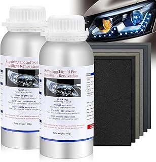 2 Stück Scheinwerfer Bedampfen Flüssigkeit 800g, Headlight Polish Scheinwerfer Reparatur Flüss…