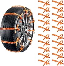 Wiederverwendbare Anti Schneeketten Für Autos, 20er-Pack Reifenkettenset, Auto Schneeketten, Rut…