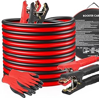 MAMIZO 12V/24V Überbrückungskabel, Startkabel Set Starthilfekabel, 6m 30mm² 1500A, den Schnell…