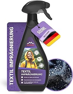 Textil Imprägnierung 500ml [LANGZEIT-ABPERL-Schutz] Made in Germany für Textilien Outdoor, Schu…