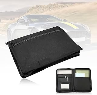 2 Stück Fahrzeugmappe Dokumentenmappe A5, 25 × 18,5 cm 900D Dokumententasche A5 Auto Bordmappe …
